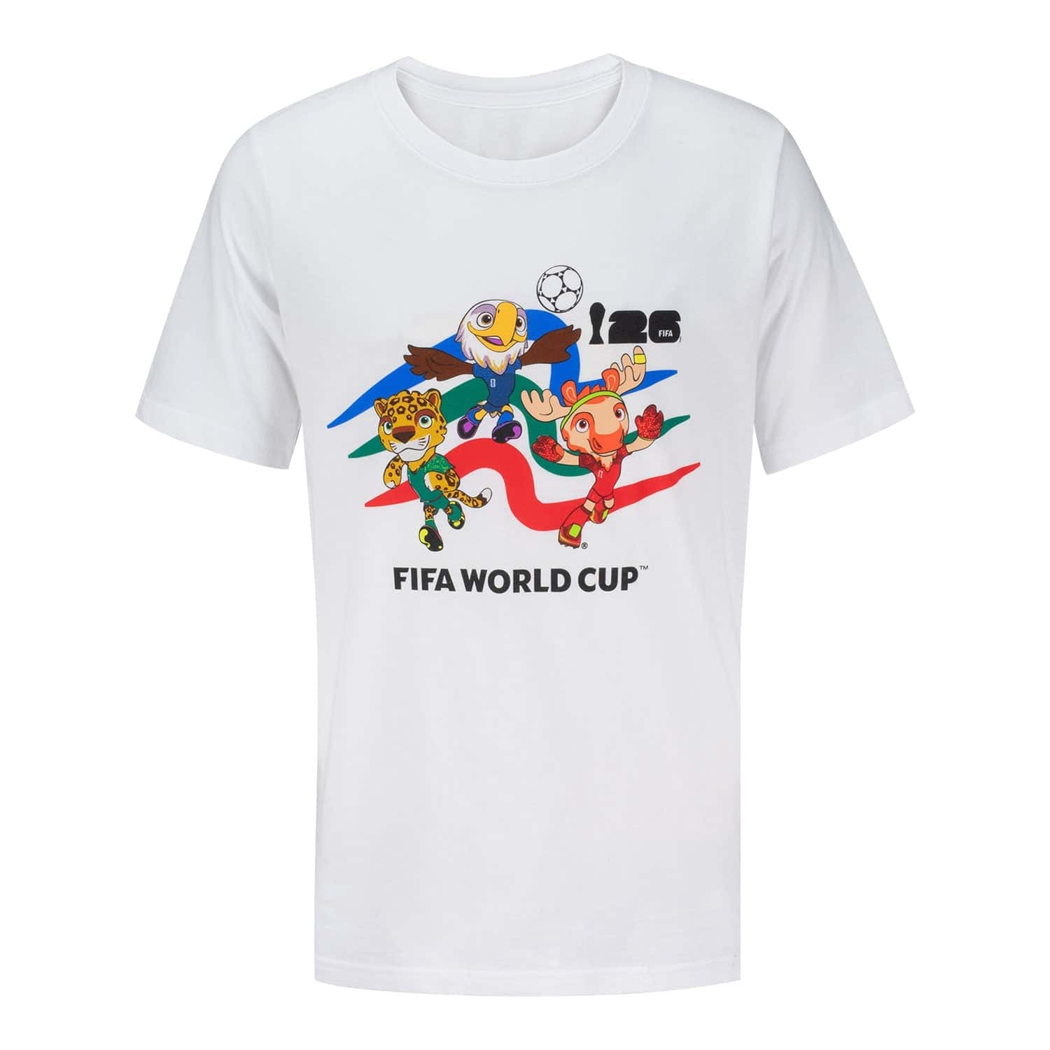 World Cup Mascot Crew White T Shirt (Youth)