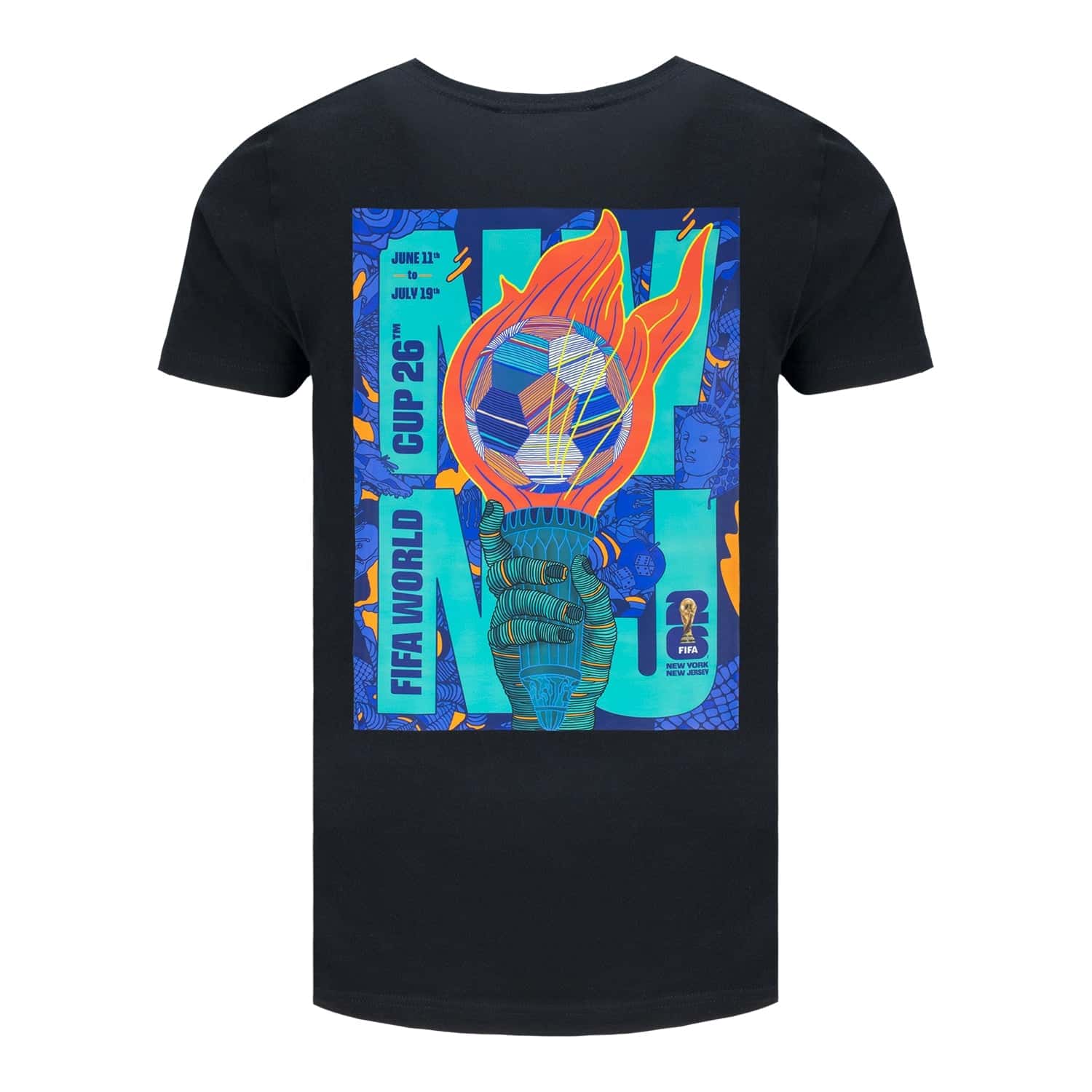World Cup Nynj Poster Black Tshirt